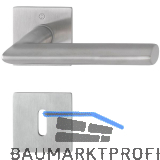 HOPPE Dr�ckergarnitur STOCKHOLM - auf Flachrosette BB, 35 - 45, Edelstahl