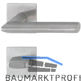 HOPPE Dr�ckergarnitur STOCKHOLM - auf Flachrosette WC, 35 - 45, Edelstahl