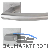 HOPPE Dr�ckergarnitur TRONDHEIM - auf Rosette WC, 35 - 45, Edelstahl