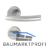 HOPPE Dr�ckergarnitur TRONDHEIM - auf Rosette WC, 37 - 42, Edelstahl matt