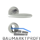 HOPPE Dr�ckergarnitur VERONA - auf Rosette PZ, 37 - 42, Edelstahl matt