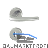 HOPPE Dr�ckergarnitur DENVER - auf Rosette BB, Edelstahl