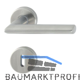 HOPPE Dr�ckergarnitur STOCKHOLM - auf Rosette BB, 40 - 45, Edelstahl matt