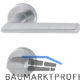 HOPPE Dr�ckergarnitur STOCKHOLM - auf Rosette WC, 40 - 45, Edelstahl matt