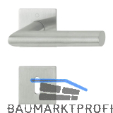 HOPPE Dr�ckergarnitur AMSTERDAM - eckig Flachrosette BB, Edelstahl matt