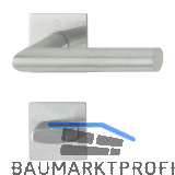 HOPPE Dr�ckergarnitur AMSTERDAM - eckig Flachrosette WC, Edelstahl matt