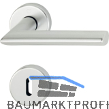 Dr�ckergarnitur STOCKHOLM - auf Rosette BB, 37 - 47, silber eloxiert