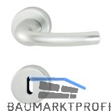 HOPPE Dr�ckergarnitur TOKYO - auf Rosette BB, 38 - 42, silber eloxiert