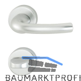 Dr�ckergarnitur TOKYO - auf Rosette WC, 40, silber eloxiert