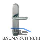 HOPPE Dr�ckergarnitur VERONA - auf Schild BB 90, 37 - 47, Edelstahl-Effekt
