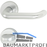 Dr�ckergarnitur PARIS - auf Rosette WC, 40, silber eloxiert