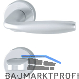 Dr�ckergarnitur NEW YORK - auf Rosette WC, 37 - 42, Alu silber eloxiert