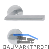 HOPPE Dr�ckergarnitur STOCKHOLM - auf Flachrosette WC, 35 - 45, Edelstahl matt