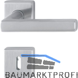 HOPPE Dr�ckergarnitur DALLAS - auf Rosette BB, 37 - 42, Edelstahl matt