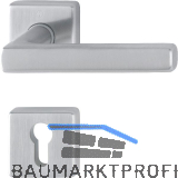 HOPPE Dr�ckergarnitur DALLAS - auf Rosette PZ, 37 - 42, Edelstahl matt
