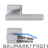 HOPPE Dr�ckergarnitur DALLAS - auf Rosette WC, 37 - 42, Edelstahl matt