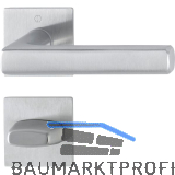 HOPPE Dr�ckergarnitur DALLAS Flachrosetten, eckig WC, Edelstahl matt