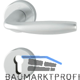 FH Dr�ckergarnitur New York auf Rosette PZ, Aluminium silber eloxiert