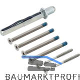 HOPPE Befestigungsset f�r Wechselgarnituren SERTOS, mit Vierkantstift 8,5 x 90