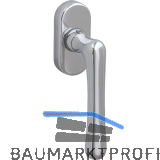 GRUNDMANN Fenstergriff WG ELEGANT - m. Rast., VK 7 x 35 mm, Aluminium poliert