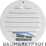 UPMANN Wetterschutzgitter aufschraubbar rund 200 mm Alu wei�