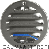 UPMANN Wetterschutzgitter aufschraubbar rund 150 mm Edelstahl V2A geb�rstet