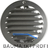 UPMANN Wetterschutzgitter aufschraubbar rund 200 mm Edelstahl V2A geb�rstet