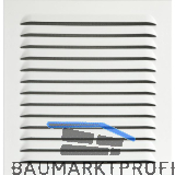 UPMANN Wetterschutzgitter eckig mit Einbaurahmen/Klemmfeder 230x240 mm wei�