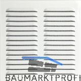 UPMANN Wetterschutzgitter eckig mit Einbaurahmen/Klemmfeder 320x320 mm wei�