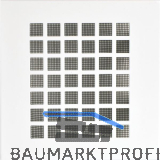 UPMANN L�ftungsgitter eckig mit Klemmfeder 140x140 mm Stahl wei�