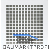 UPMANN L�ftungsgitter eckig mit Klemmfeder 240x230 mm Stahl wei�