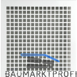 UPMANN L�ftungsgitter eckig mit Klemmfeder 280x285 mm Stahl wei�