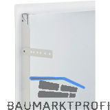 UPMANN Revisionst�r Softline mit Schnappverschluss 200x200 mm Stahl wei� RAL9016