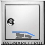 UPMANN Revisionst�r Softline Vierkantverschluss Edelstahl poliert 200x200 mm