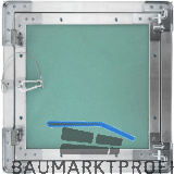 UPMANN Revisonsklappe Alu-Eco Flex 400x400 mm mit Gipskarton-Einlage 12,5 mm