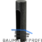 Aufsteckh�lse flachrund, Band � 15mm,Bandh�he 112mm, verzinkt schwarz passiviert