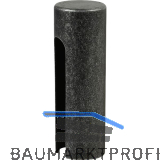 Aufsteckh�lse flachrund, Band � 20mm,Bandh�he 112mm, verzinkt schwarz passiviert