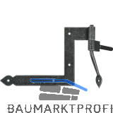 HALC� Fensterwinkelband Fulp 112,5 x 140 mm, Stahl verzinkt schwarz passiviert