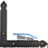 HALC� Scheinwinkelband Fulp, 140 x 140 mm, Stahl verzinkt schwarz passiviert