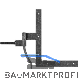 HALC� Fensterwinkelband Hall, 190 x 140 mm, Stahl verzinkt schwarz passiviert