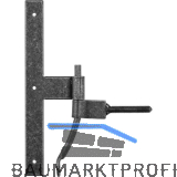 HALC� Fenstermittelband Hall, 190 mm, Stahl verzinkt schwarz passiviert