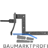 HALC� Fensterwinkelband Hall, 112,5 x 140 mm, Stahl verzinkt schwarz passiviert