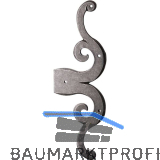 T�rscheinband Rustikal, 319 x 123 mm, Stahl verzinkt schwarz passiviert