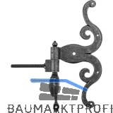 HALC� T�rkreuzband Rustikal m.Einschraubkloben,Stahl verzinkt schwarz passiviert