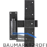 HALC� T�rkreuzband Hall mit Aufschraubkloben, Stahl verzinkt schwarz passiviert