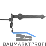 HALC� T�rscheinlangband mit Einschraubkloben, 400 mm,verzinkt schwarz passiviert