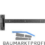 HALC� T�rlangband Hall mit Aufschraubkloben, 400 mm, verzinkt schwarz passiviert