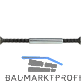 HALC� H�lsenschraube f�r Rosettenbefestigung T�rst�rke 48-65, schwarz passiviert