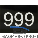 Nummernschild selbstklebend, 40 x 30 mm, Type 51-999,Kunststoff schwarz gl�nzend