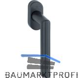 HOPPE Fenstergriff AMSTERDAM, Vierkantstift 7 x 37 mm, Edelstahl schwarz matt